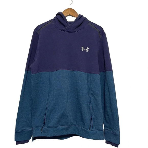 Under Armour Threadborne Fleece Hoodie Sweatshirt Sz Large - Picture 7 of 7
